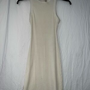 SKIMS Cream Lounge Mini Dress